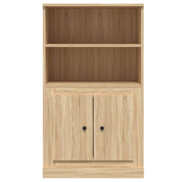 vidaXL Hoge kast 60x35,5x103,5 cm bewerkt hout sonoma eikenkleurig