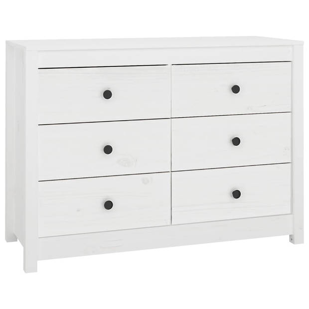 The Living Store Massief grenenhouten dressoir - 100 x 40 x 72 cm - veel opbergruimte