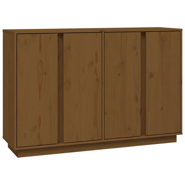 The Living Store Dressoir Grenenhout - Bruin - 120 x 35 x 80 cm