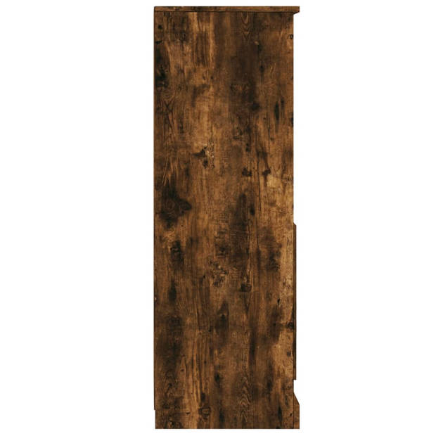 vidaXL Hoge kast 36x35,5x103,5 cm bewerkt hout gerookt eikenkleurig