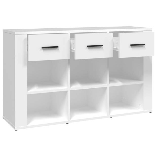 The Living Store Dressoir - Klassiek - Bijzetkast - 100 x 30 x 59.5 cm - Wit