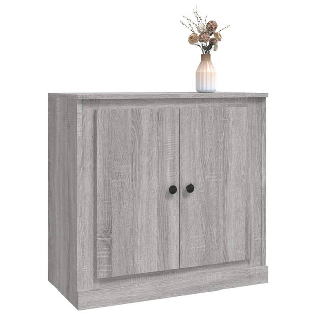 The Living Store Dressoir - Bijzetkast - 70 x 35.5 x 67.5 cm - Grijs Sonoma Eiken