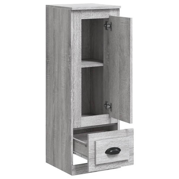 vidaXL Hoge kast 36x35,5x103,5 cm bewerkt hout grijs sonoma eikenkleur