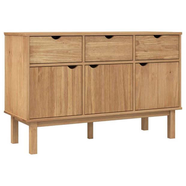 The Living Store OTTA Houten Dressoir - 114x43x73.5cm - Massief grenenhout