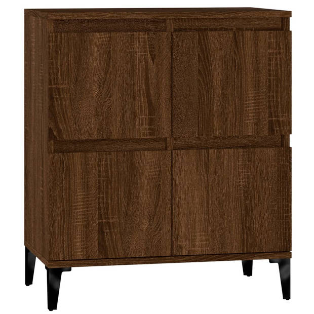 The Living Store Dressoir Classic Bruineiken - 60 x 35 x 70 cm - Duurzaam bewerkt hout en metaal