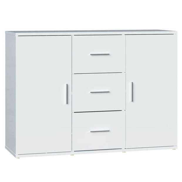 The Living Store Dressoir Wit - - Kasten - 91x29.5x65 cm (LxBxH)