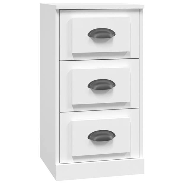 The Living Store Dressoir Bijzetkast - 36 x 35.5 x 67.5 cm - Wit