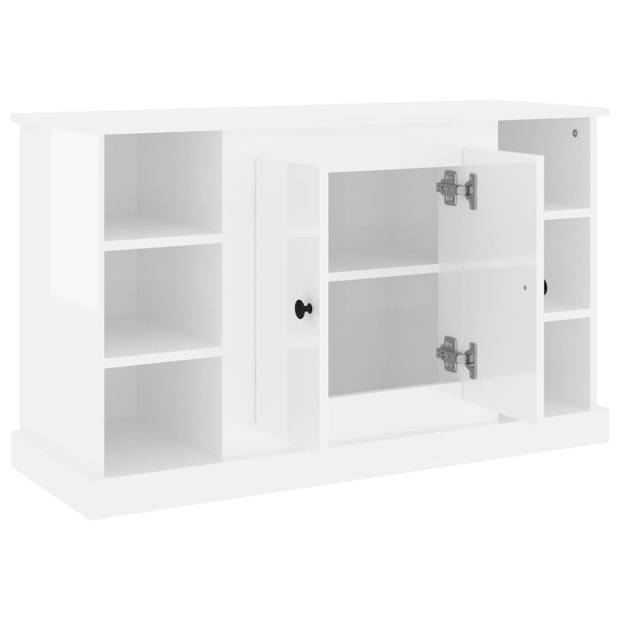 The Living Store Dressoir - naam van - Kast - 100 x 35.5 x 60 cm - Hoogglans wit