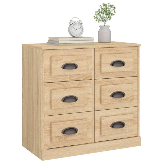 The Living Store Dressoir Sonoma Eiken - 70 x 35.5 x 67.5 cm - Duurzaam Bewerkt Hout