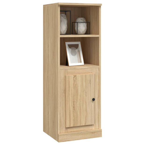 vidaXL Hoge kast 36x35,5x103,5 cm bewerkt hout sonoma eikenkleurig