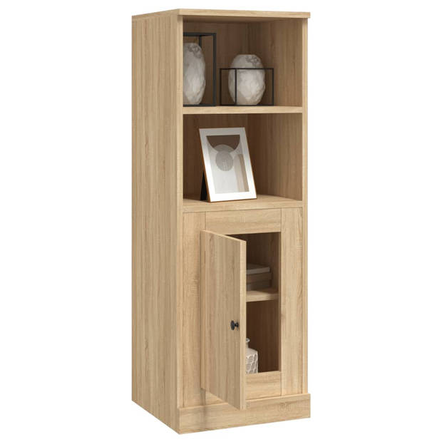 vidaXL Hoge kast 36x35,5x103,5 cm bewerkt hout sonoma eikenkleurig