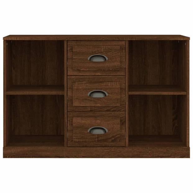 vidaXL Dressoir 104,5x35,5x67,5 cm bewerkt hout bruin eikenkleur