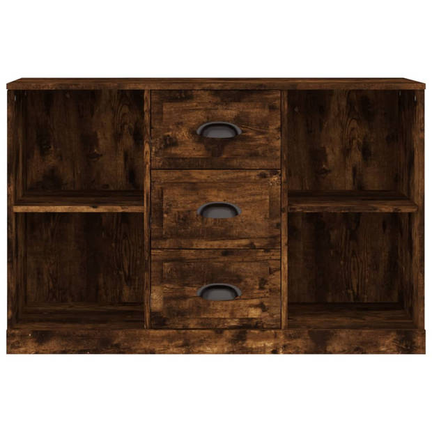 The Living Store Dressoir Classic Gerookt Eiken - 104.5 x 35.5 x 67.5 cm - Stevig materiaal - voldoende opbergruimte