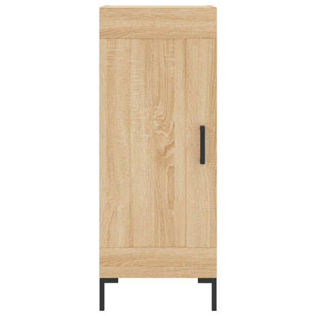 vidaXL Hoge kast 34,5x34x180 cm bewerkt hout sonoma eikenkleurig