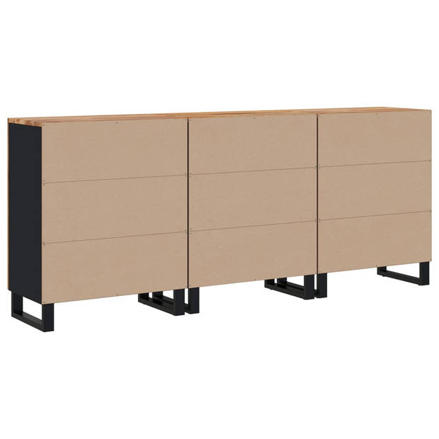 The Living Store Dressoir - Acaciahout - 60 x 33 x 75 cm - Opbergruimte - Stevig blad