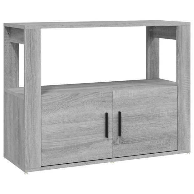 The Living Store Dressoir - Bijzetkast - 80 x 30 x 60 cm - Grijs Sonoma Eiken