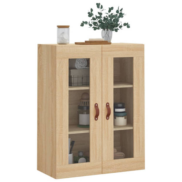 vidaXL Wandkast 69,5x34x90 cm sonoma eikenkleurig