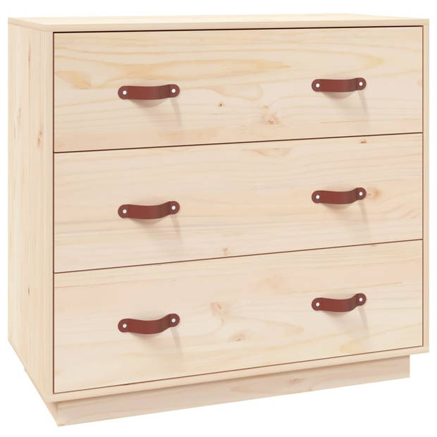 The Living Store Dressoir Grenenhout - 80 x 40 x 75 cm - Opbergruimte - Stevig blad