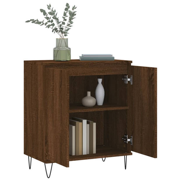 The Living Store Dressoir - opbergkast - 60 x 35 x 70 cm - bruineiken