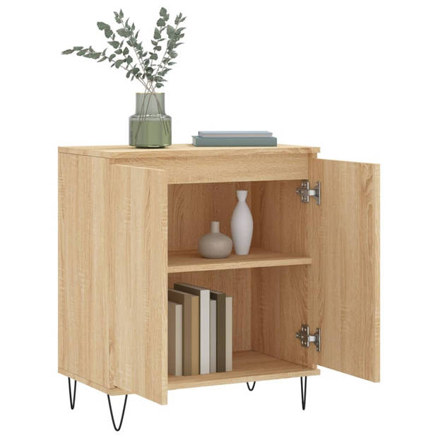 The Living Store Dressoir - Sonoma Eiken - 60 x 35 x 70 cm - Met IJzeren Poten