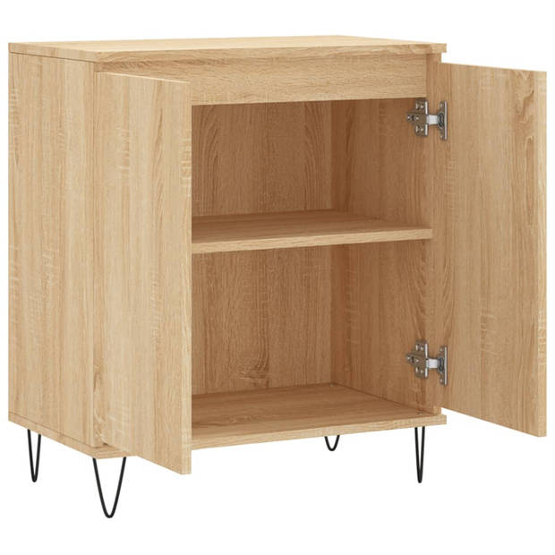 The Living Store Dressoir - Sonoma Eiken - 60 x 35 x 70 cm - Met IJzeren Poten