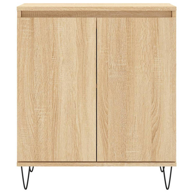 The Living Store Dressoir - Sonoma Eiken - 60 x 35 x 70 cm - Met IJzeren Poten