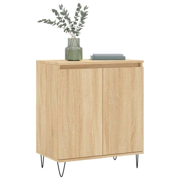 The Living Store Dressoir - Sonoma Eiken - 60 x 35 x 70 cm - Met IJzeren Poten