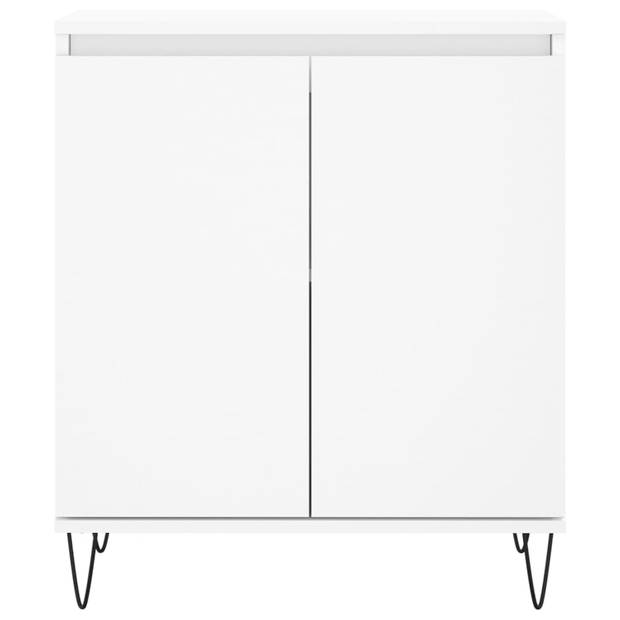 The Living Store Dressoir - - Opbergkast - Afmetingen- 60 x 35 x 70 cm - Kleur- wit