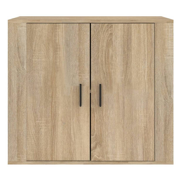 The Living Store Dressoir Sonoma Eiken - 80x33x70 cm - Bewerkt Hout