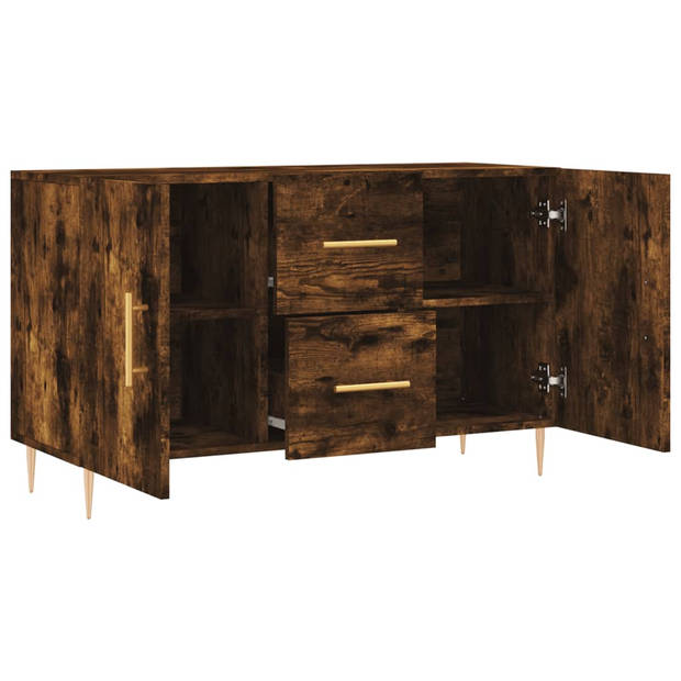 The Living Store Dressoir - - Dressoirs - 100 x 36 x 60 cm - gerookt eiken