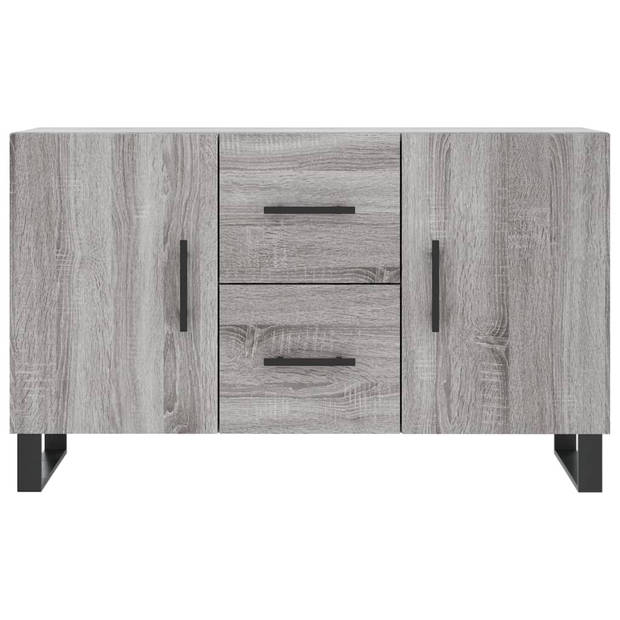 vidaXL Dressoir 100x36x60 cm bewerkt hout grijs sonoma eikenkleurig