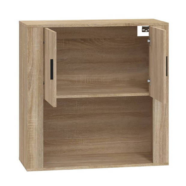 vidaXL Wandkast 80x33x80 cm bewerkt hout sonoma eikenkleurig