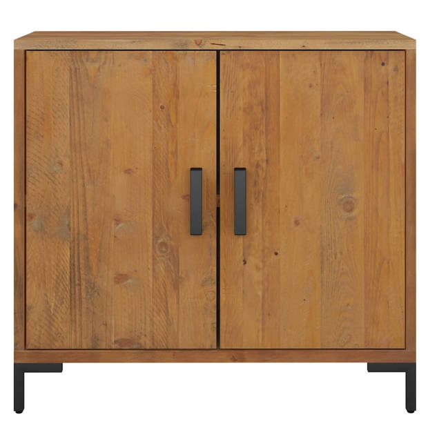 The Living Store Dressoir - Vintage Industrieel - 75 x 35 x 70 cm - Massief gerecycled grenenhout