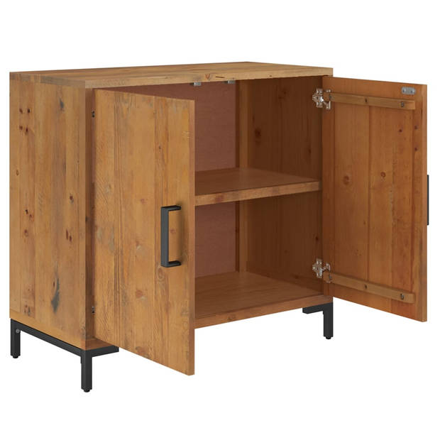 The Living Store Dressoir - Vintage Industrieel - 75 x 35 x 70 cm - Massief gerecycled grenenhout