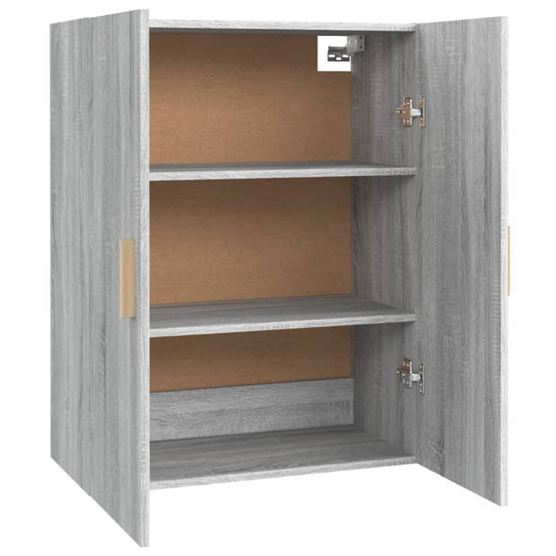 vidaXL Hangkast 69,5x34x90 cm grijs sonoma eikenkleurig