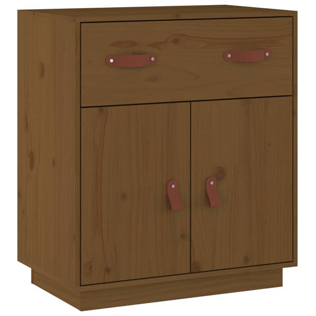 The Living Store Dressoir Grenenhout - 65.5 x 40 x 75 cm - Honingbruin