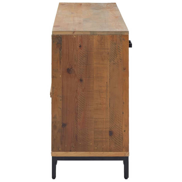 The Living Store Dressoir Vintage Industrieel - 110 x 35 x 70 cm - Gerecycled grenenhout