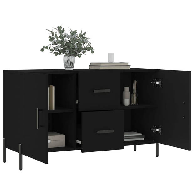 The Living Store Dressoir - Modern - Opbergkast - 100 x 36 x 60 cm - Zwart