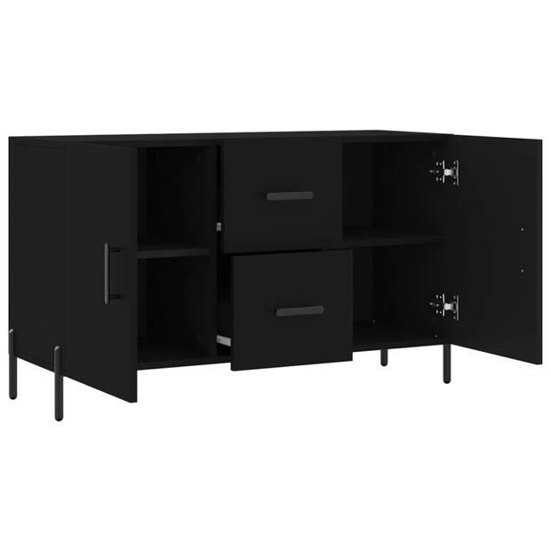 The Living Store Dressoir - Modern - Opbergkast - 100 x 36 x 60 cm - Zwart