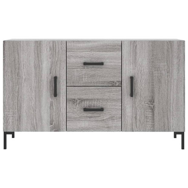 vidaXL Dressoir 100x36x60 cm bewerkt hout grijs sonoma eikenkleurig