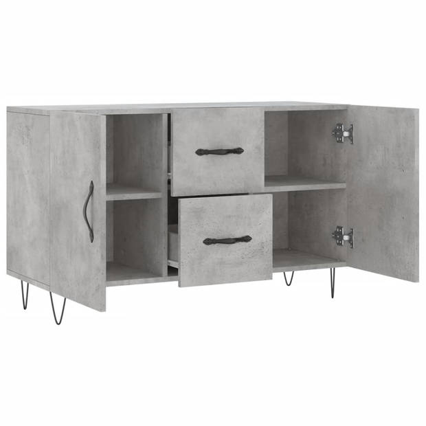 The Living Store Dressoir - Meubelen - 100 x 36 x 60 cm - Betongrijs