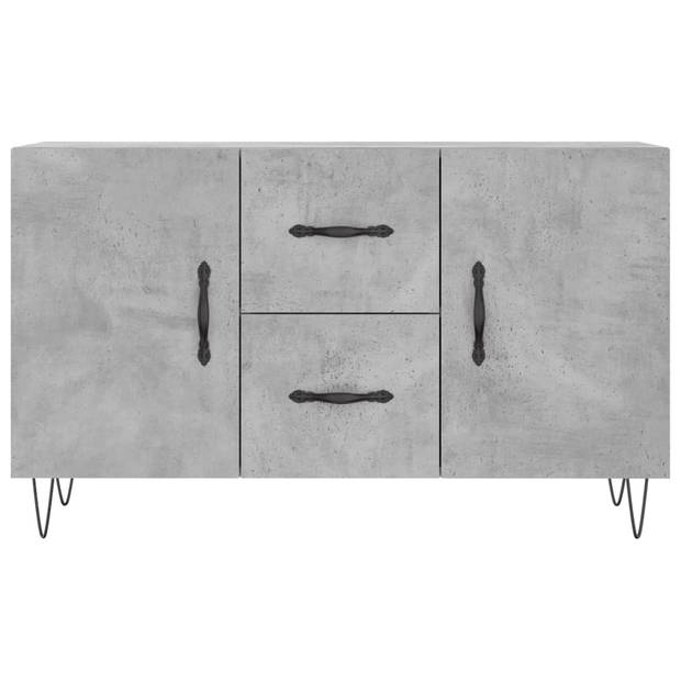 The Living Store Dressoir - Meubelen - 100 x 36 x 60 cm - Betongrijs