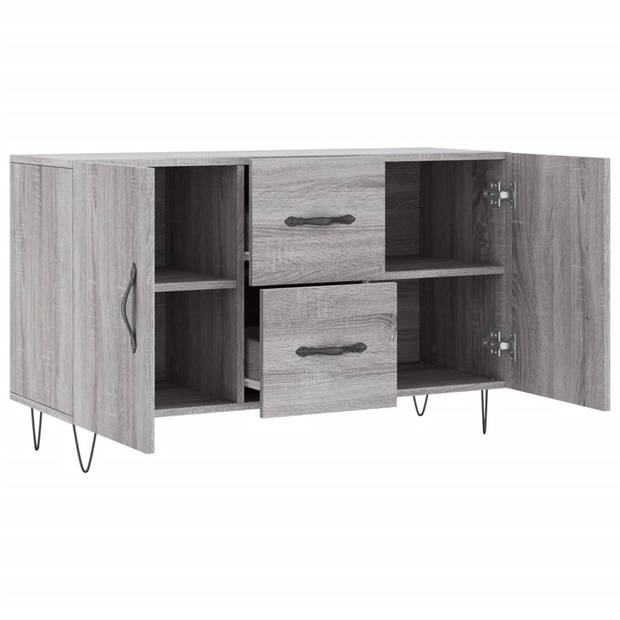 The Living Store Dressoir - Sonoma Eiken - 100 x 36 x 60 cm - Metalen Poten