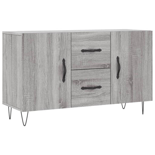 The Living Store Dressoir - Sonoma Eiken - 100 x 36 x 60 cm - Metalen Poten