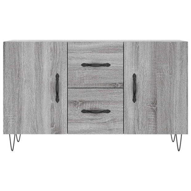 The Living Store Dressoir - Sonoma Eiken - 100 x 36 x 60 cm - Metalen Poten