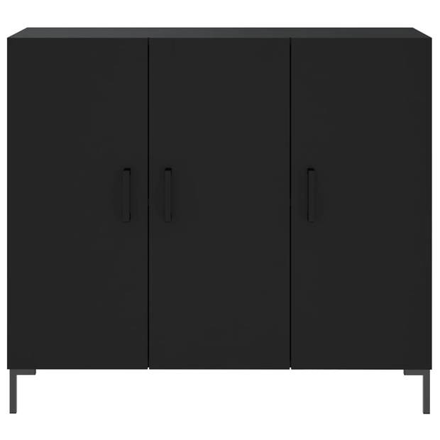 The Living Store Dressoir - Modern - Opbergkast - 90 x 34 x 80 cm - Zwart