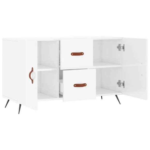 The Living Store Dressoir - Meubelen 100 x 36 x 60 cm - Hoogglans wit