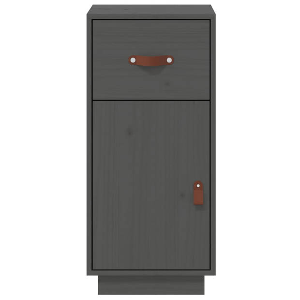 The Living Store Dressoir - Classic - Grijs - 34 x 40 x 75 cm - Massief Grenenhout