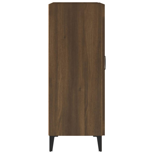 The Living Store Dressoir s - Meubilair - 69.5 x 34 x 90 cm - Bruineiken Materiaal