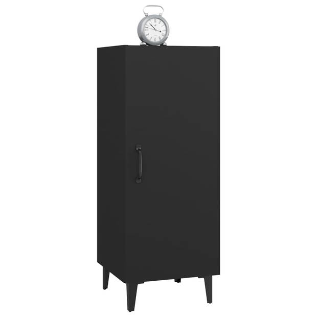 The Living Store Dressoir Zwart - 34.5 x 34 x 90 cm - Praktisch - Trendy en Hoogwaardig